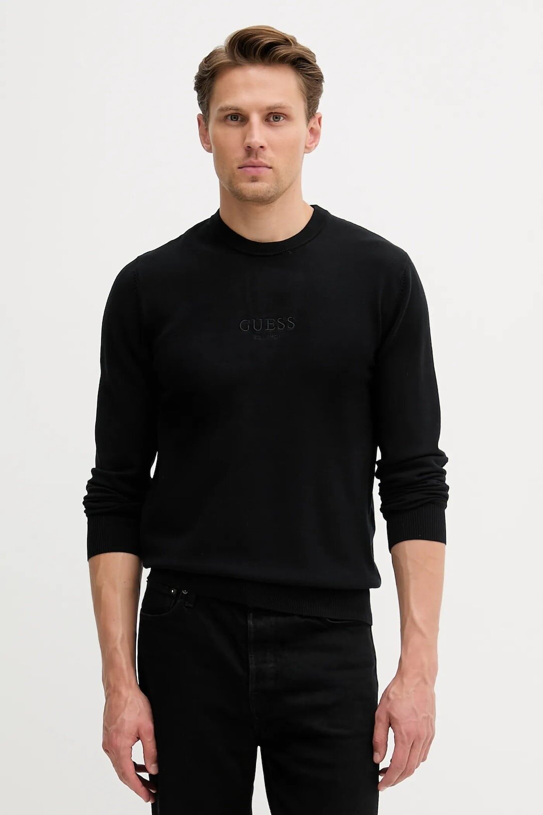 Джемпер GUESS, размер L, черный