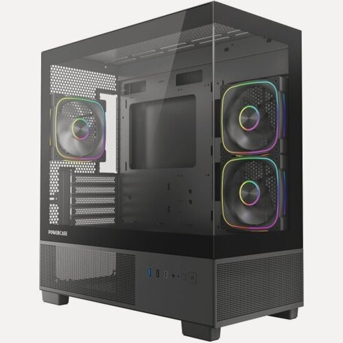 Изображение товара Корпус Powercase Vision Micro S4B, чёрный (CVMMSHB-A3)
