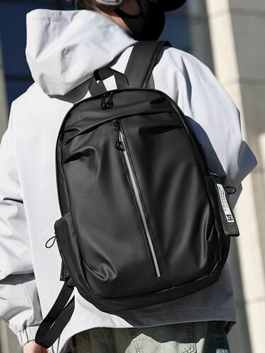 Изображение товара Рюкзак мужской женский школьный городской спортивный для ноутбука водоотталкивающий чёрный