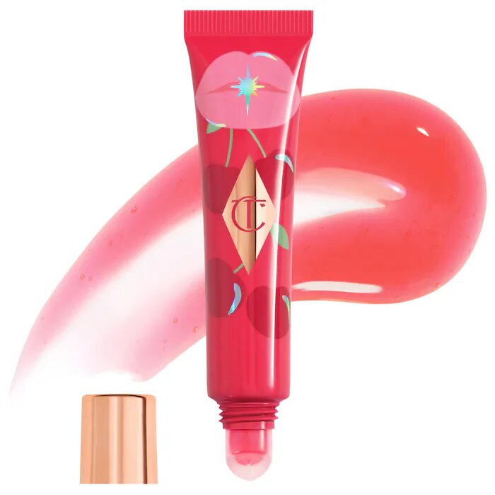 Charlotte Tilbury Unreal Lips Lip Oil гиалуронка стеклянный блеск - Cherry Glaze