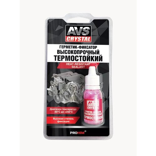 Герметик-фиксатор резьбы анаэробный высокотемпературный 6 мл красный 399₽