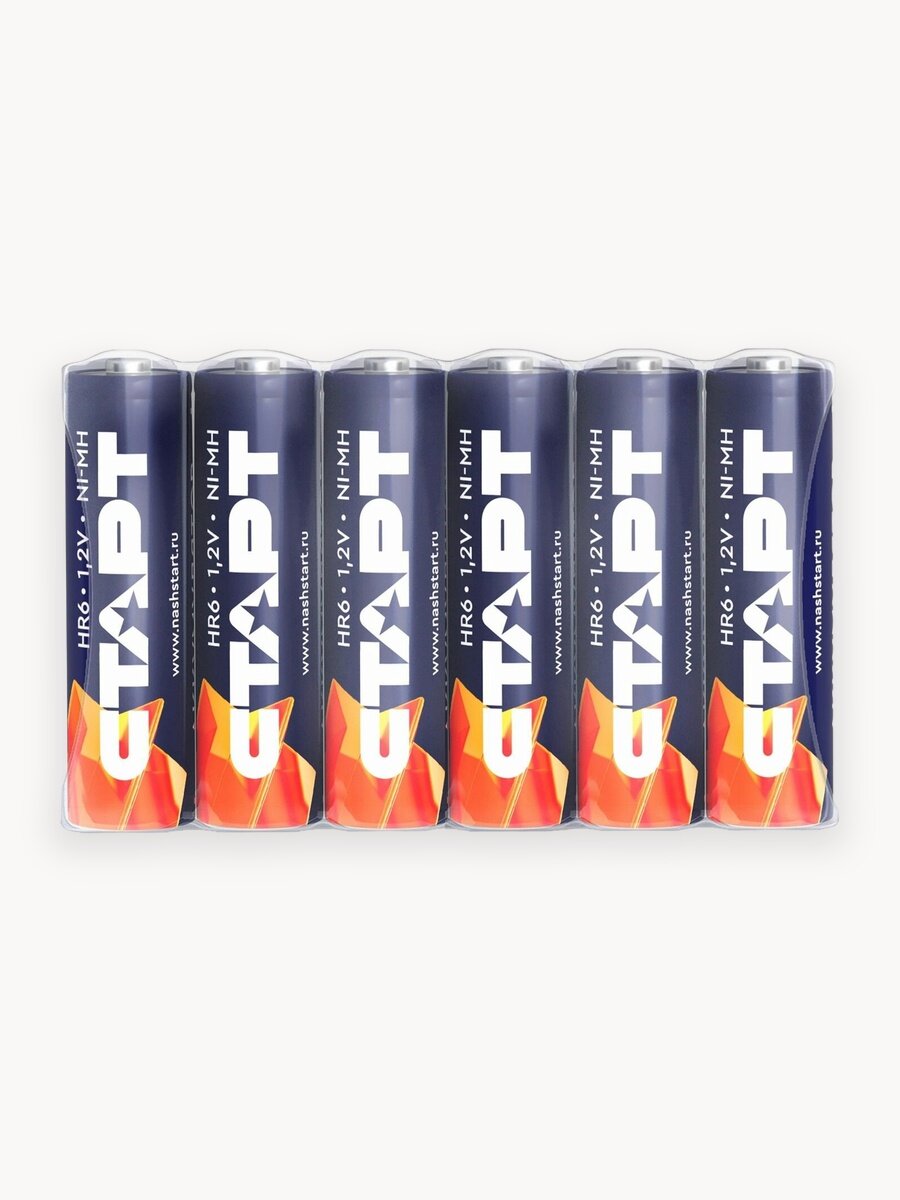 Аккумуляторные батарейки АА 1,2v старт аккумулятор 2300mAH, 6 штук