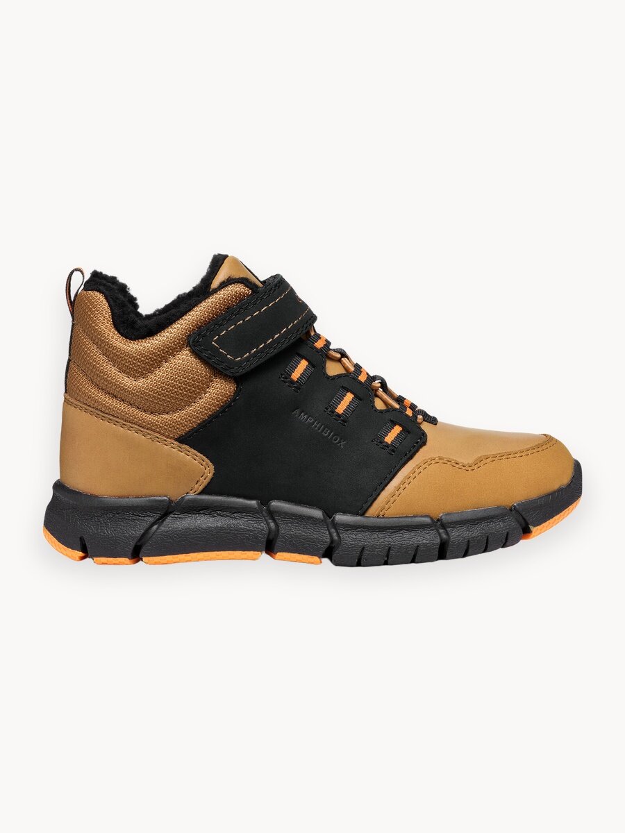 Ботинки хайкеры GEOX Flexyper, размер 31 EU, черный/темно-желтый