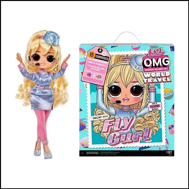 Большая кукла ЛОЛ Флай Гёрл для путешествий, премиуммодель OMG Travel Doll от L.O.L. Surprise, представлена.