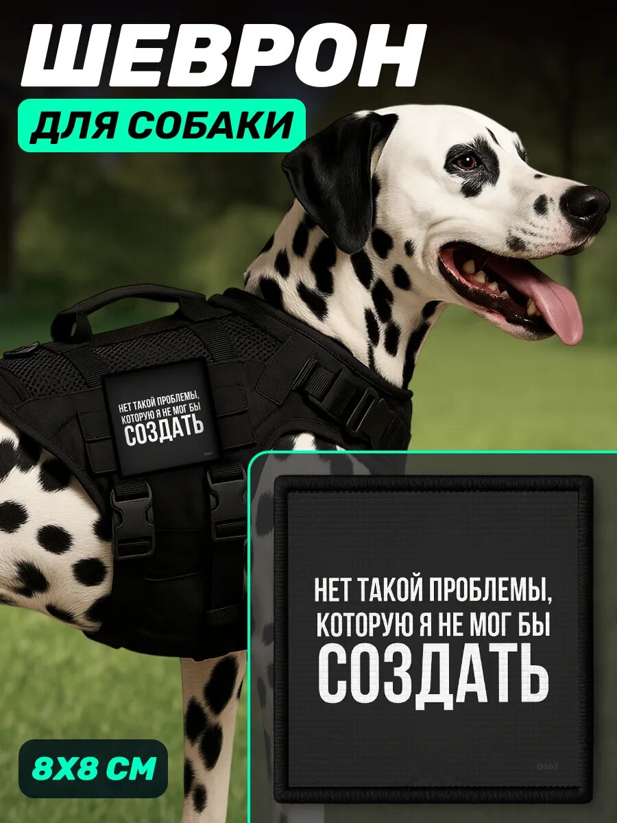 Шеврон на шлейку для собак Нет такой проблемы