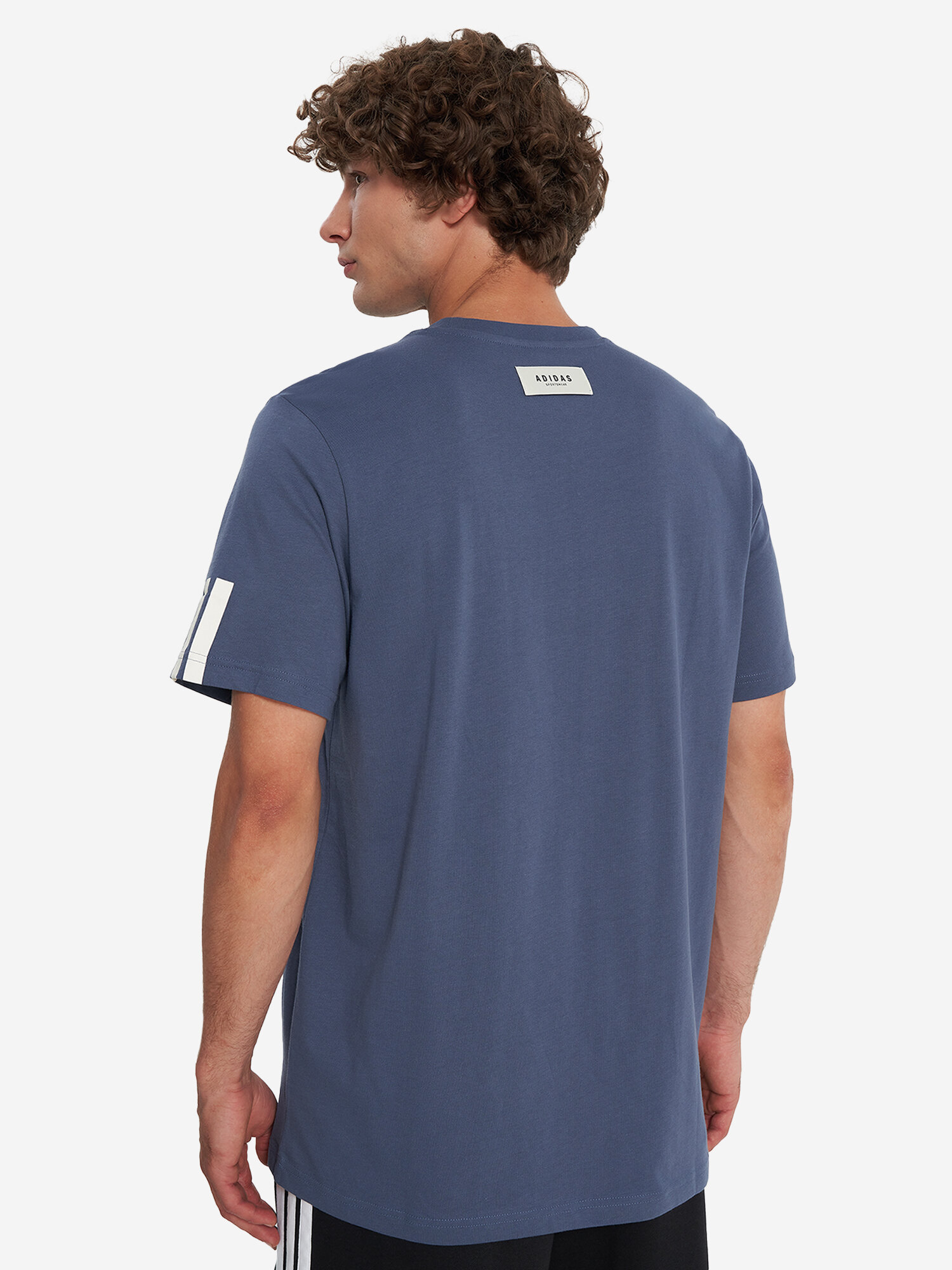 Футболка спортивная adidas, размер M, синий — фото 1