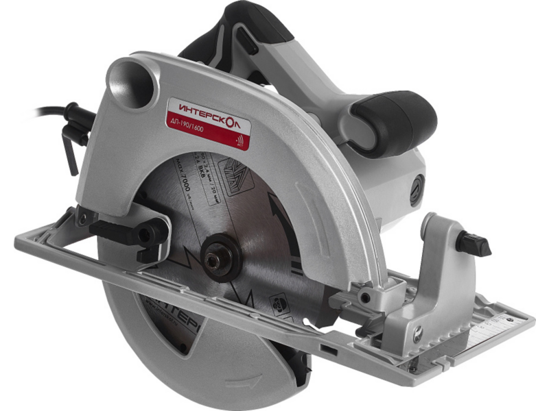 Циркулярная пила (дисковая) интерскол дп-190/1600 1600вт (ручная) D диска:190мм (552.2.1.70)