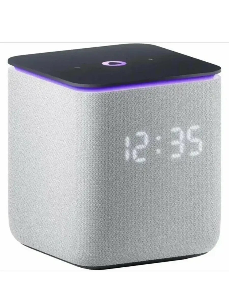 Умная колонка YNDX-00054GRY Миди с Алисой, с Zigbee Серый