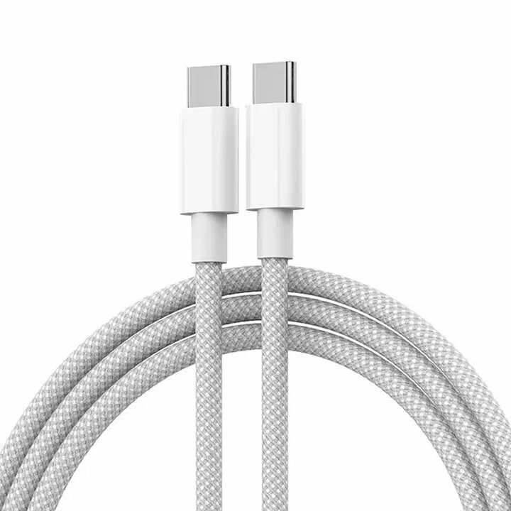 Iphone Original Кабель USB Type-C to Type-C для iPhone, 20W, быстрая зарядка, 1 м, белый