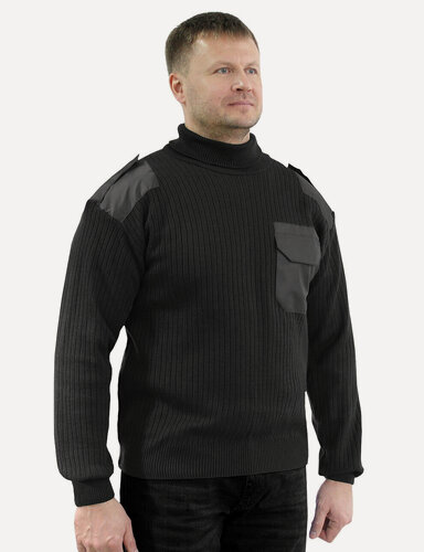 Изображение товара Свитер охранника черный рабочий, Компания БВР, размер 50, Черный