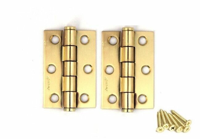 Петля врезная Avers 60*40*175-G золото комплект 2 шт.