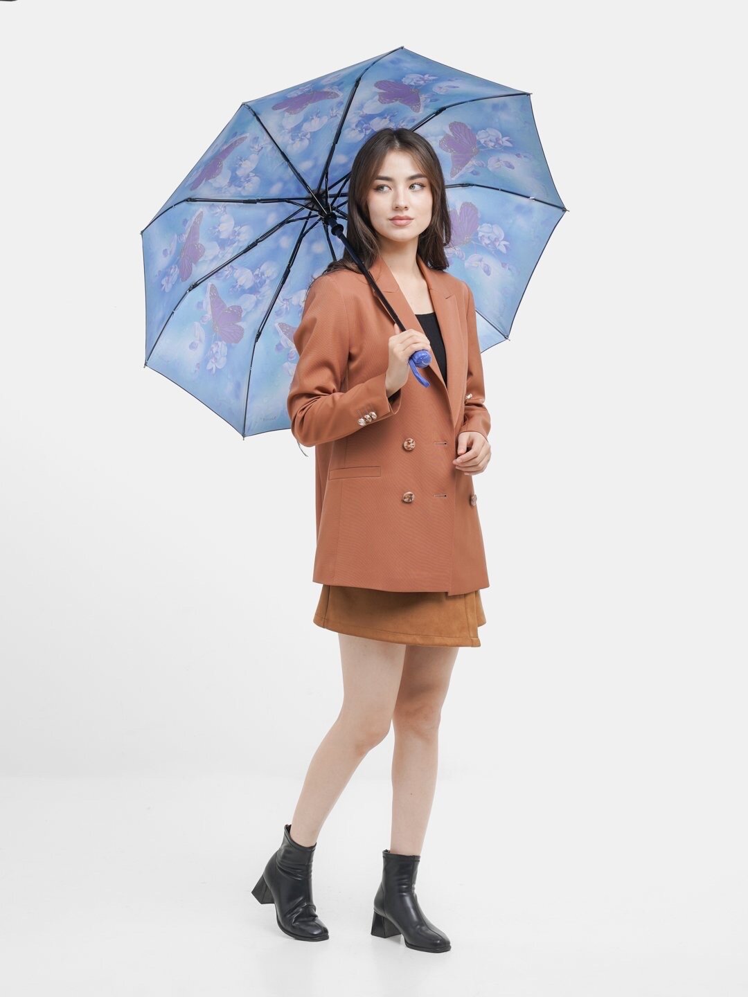 Зонт Yuzont, голубой/синий — фото 1