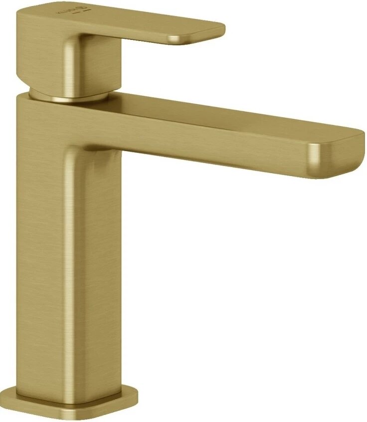 Смеситель для раковины Kludi Renon 42282N075 без донного клапана, золотой матовый