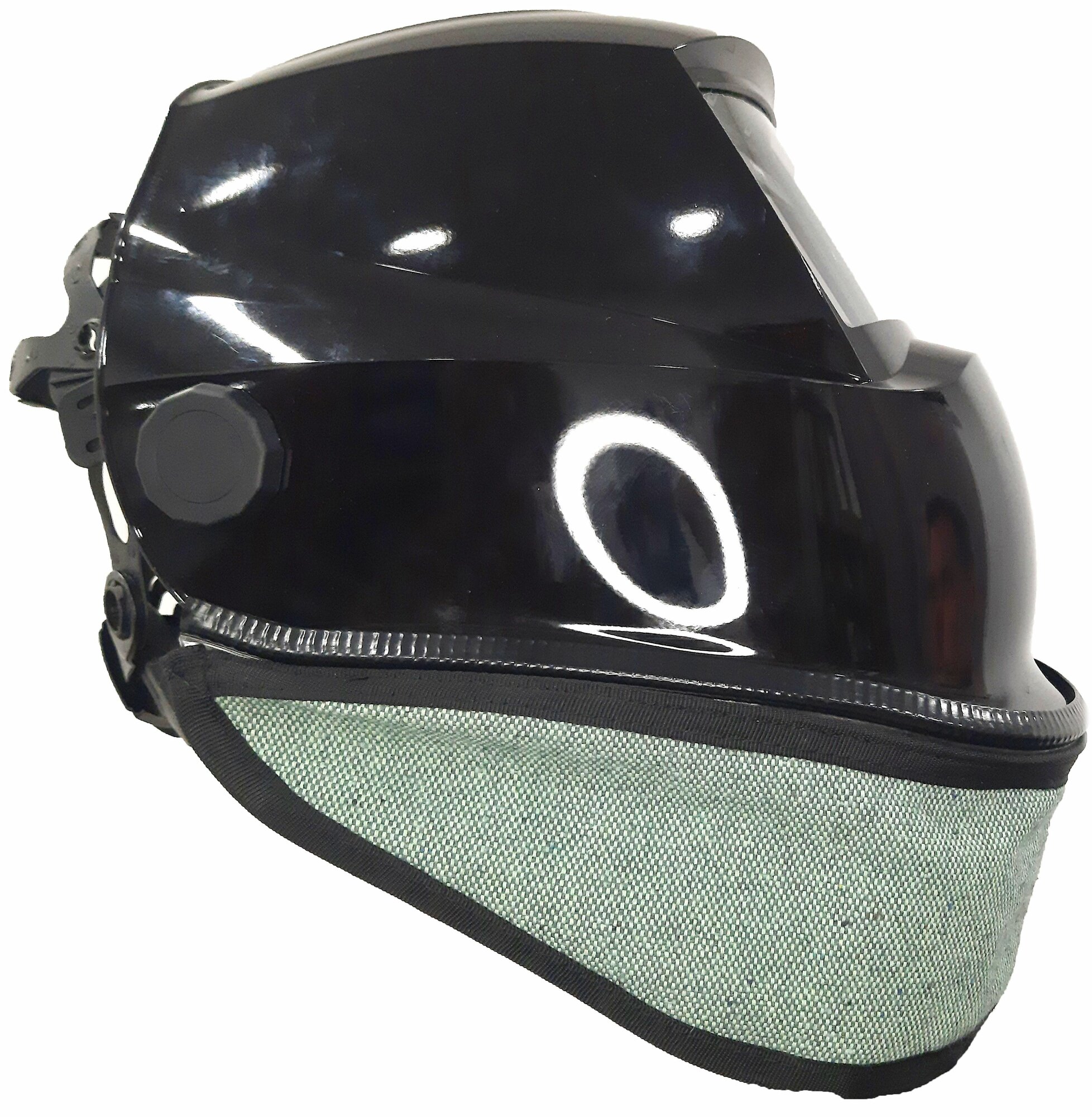 Защита шеи ALEXXLINE для маски сварщика, брезентовая, огнеупорная, светло-зеленая, 1шт