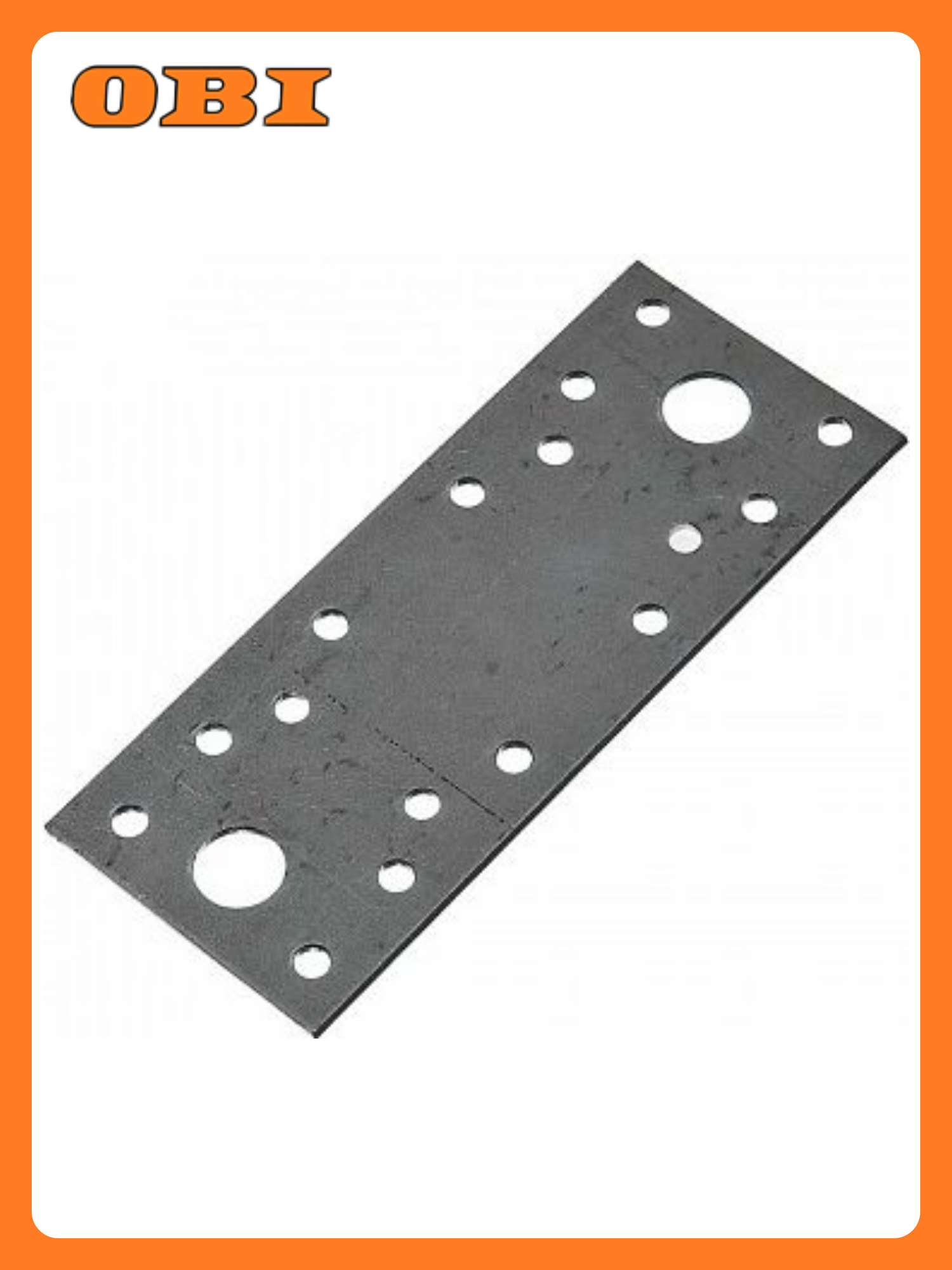 Пластина перфорированная Tech-KREP оцинкованная сталь 120x45x2 мм