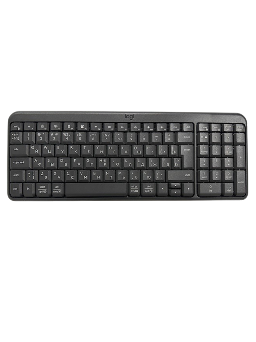 Клавиатура беспроводная LOGITECH K250 Compact Graphite (920-013452)