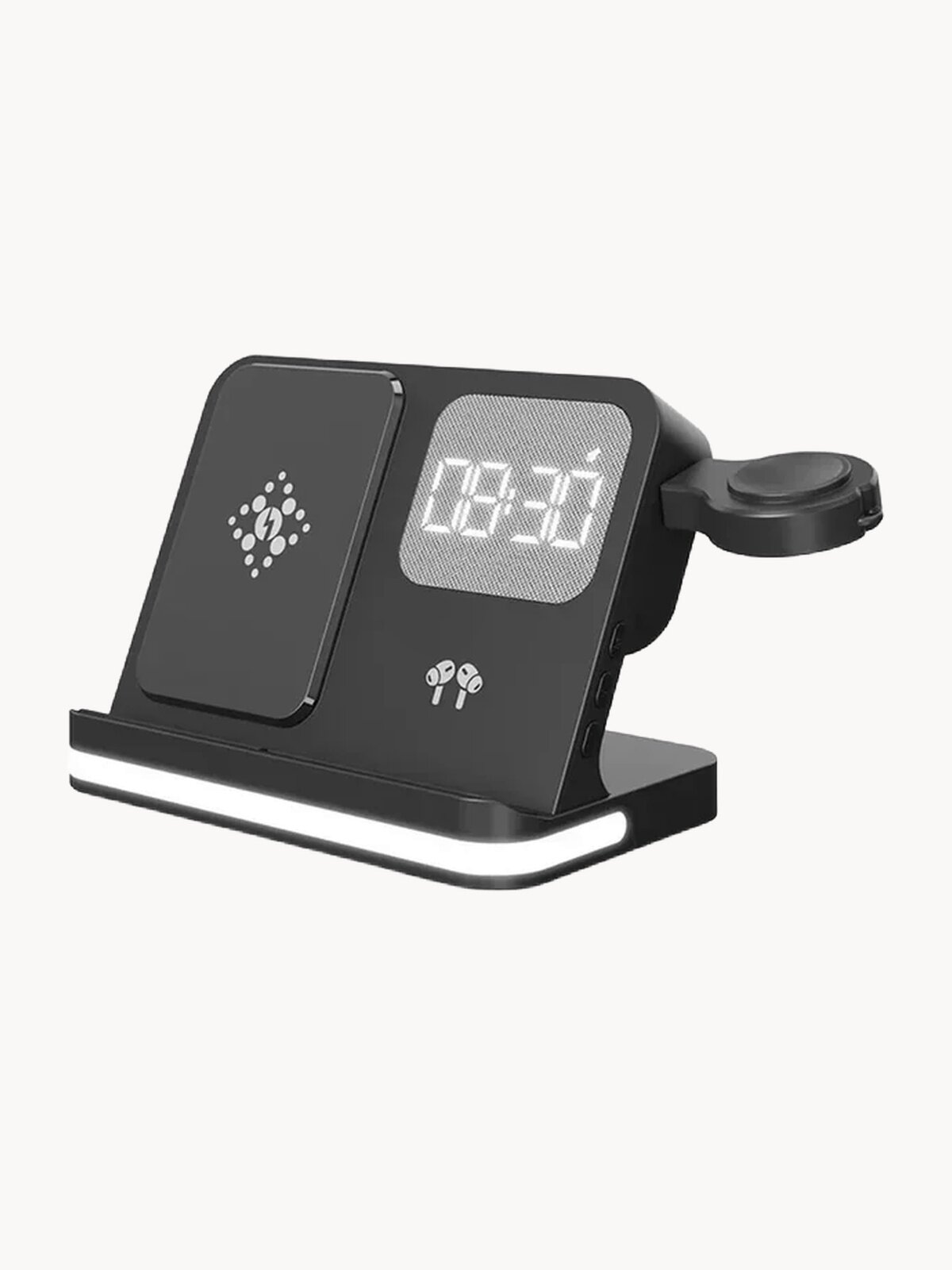 Беспроводная зарядка 7 в 1 для SAMSUNG, док станция QI (модель BLOSSOM) Черная