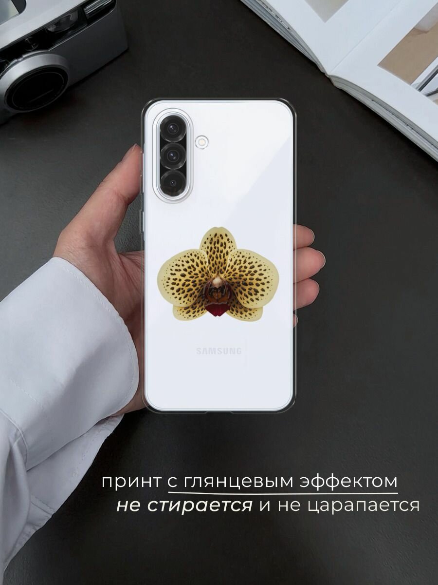 Чехол на Samsung Galaxy A36 5G / Самсунг A36 5G с принтом Желтая орхидея — фото 1