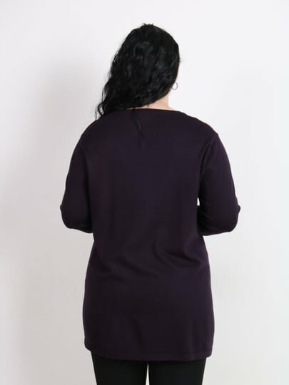 Свитер , размер 56, фиолетовый — фото 1