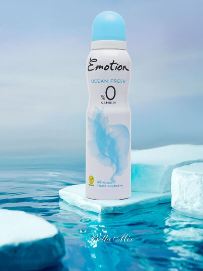 Дезодорант-спрей Evyap Emotion Ocean Fresh, женский, без парабенов, 150мл — фото 1