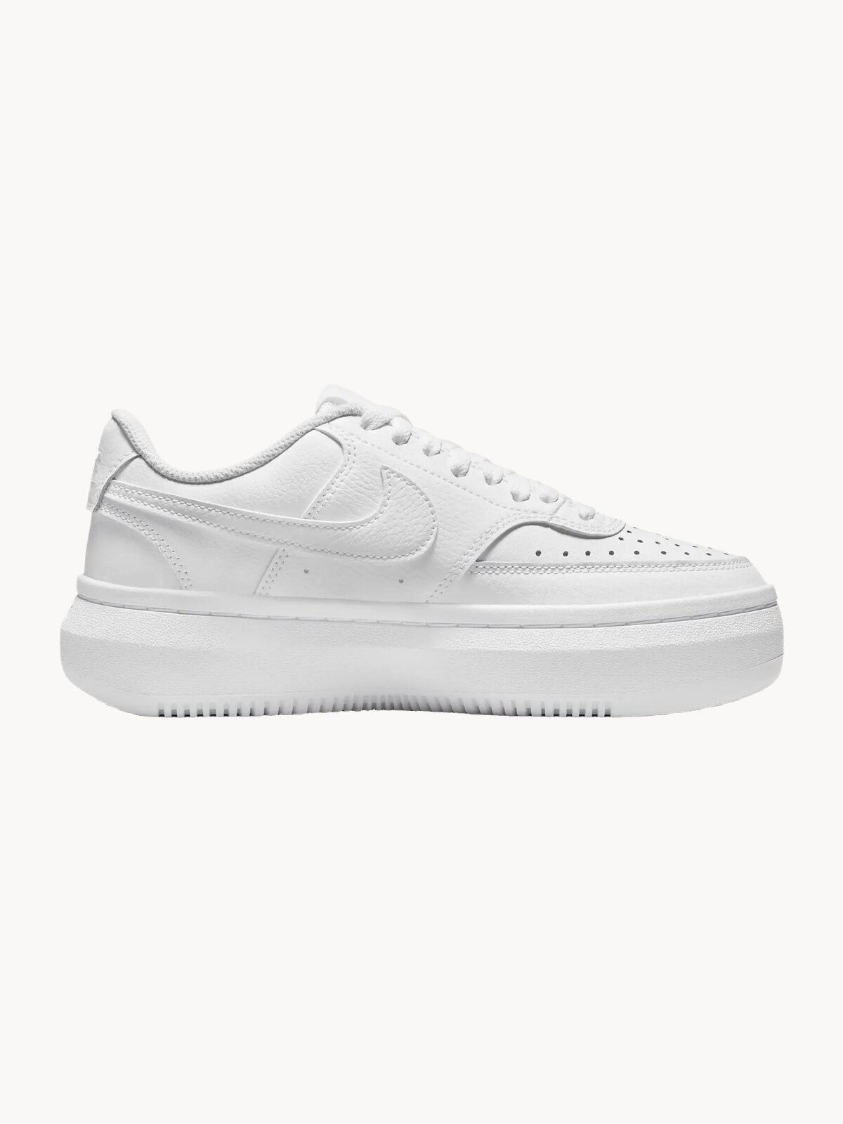 Кеды NIKE Court Vision Alta Leather, размер 37.5, White/White/White