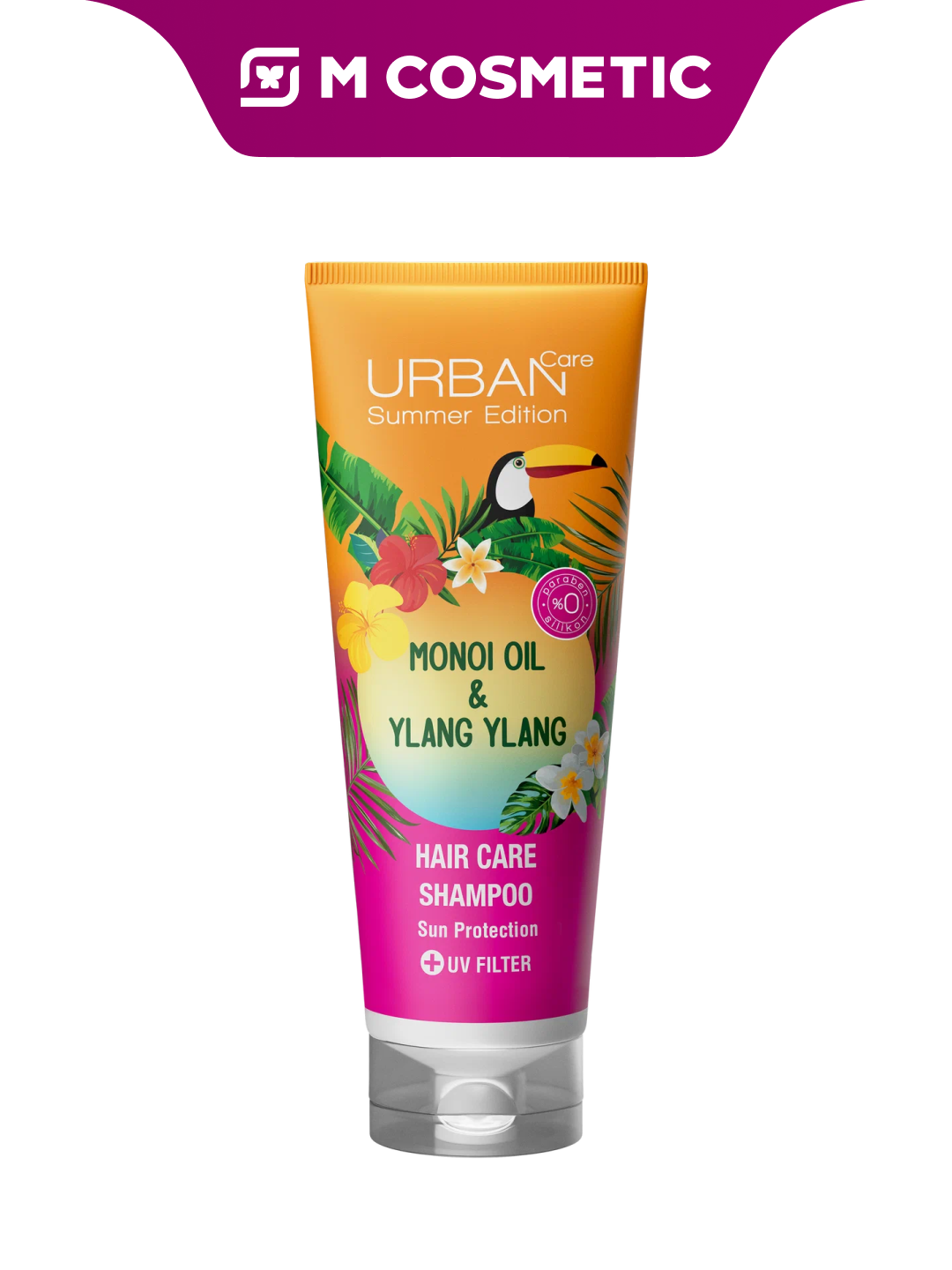 URBAN CARE Шампунь для волос Monoi & Ylang Ylang с маслами монои и иланг-иланга, питание и восстановление, 250 мл