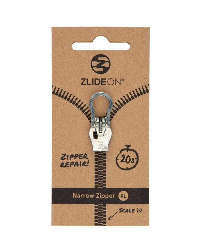 Бегунок для молнии ZlideOn Narrow Zipper XL 8C-1 (Silver)