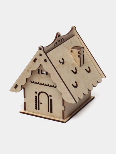 Подсвечник домик с трубой — фото 1