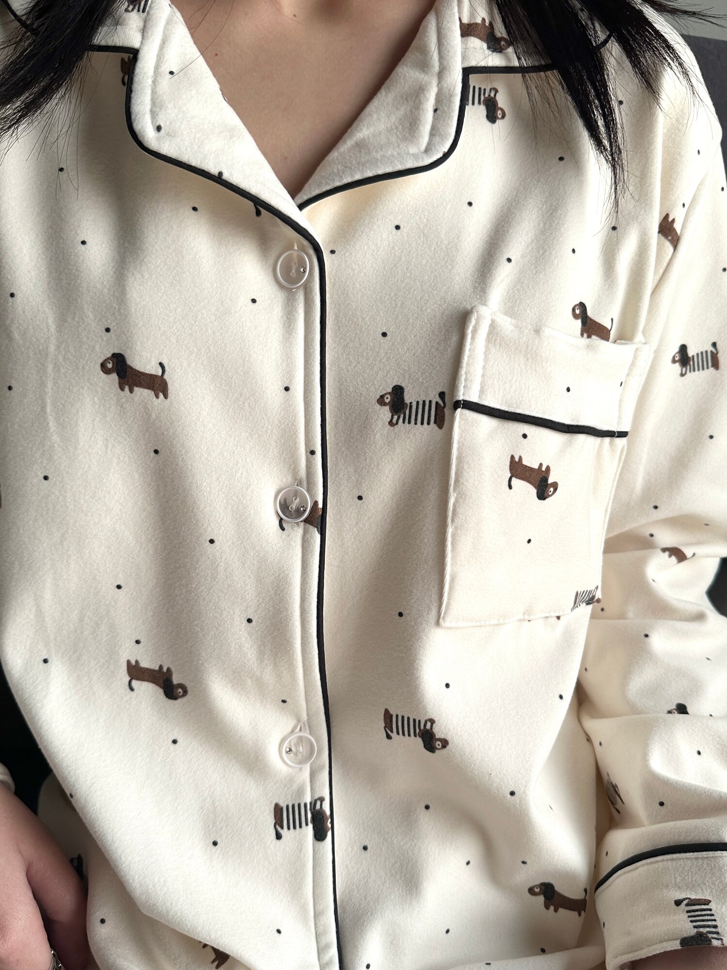 Пижама INK, размер XL, бежевый — фото 1