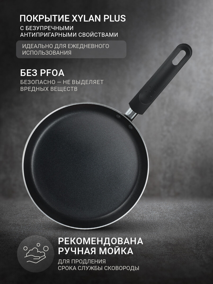 Сковорода блинная TalleR TR-44167 22 см, антипригарная, для всех типов плит — фото 1