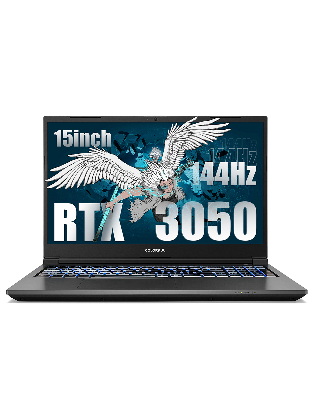 Ноутбук игровой Colorful X15, 15.6", IPS 165 Гц, Intel Core i5 12450H , RAM 16 ГБ, SSD 512 ГБ, NVIDIA GeForce RTX 3050 для ноутбуков (4 Гб), Windows 11