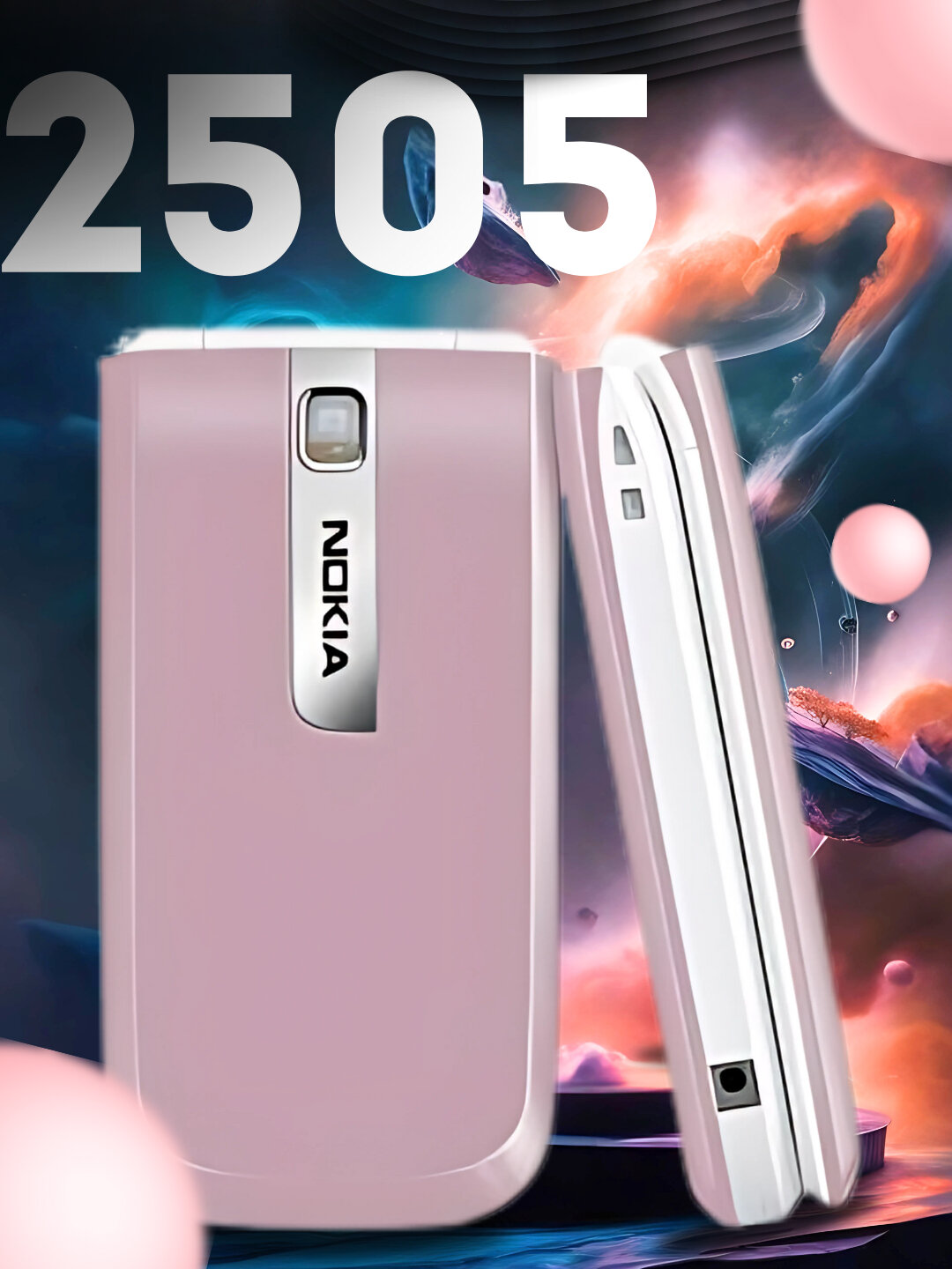 Кнопочный телефон Savdo, Nokia 2505, Dual SIM, GSM, раскладной