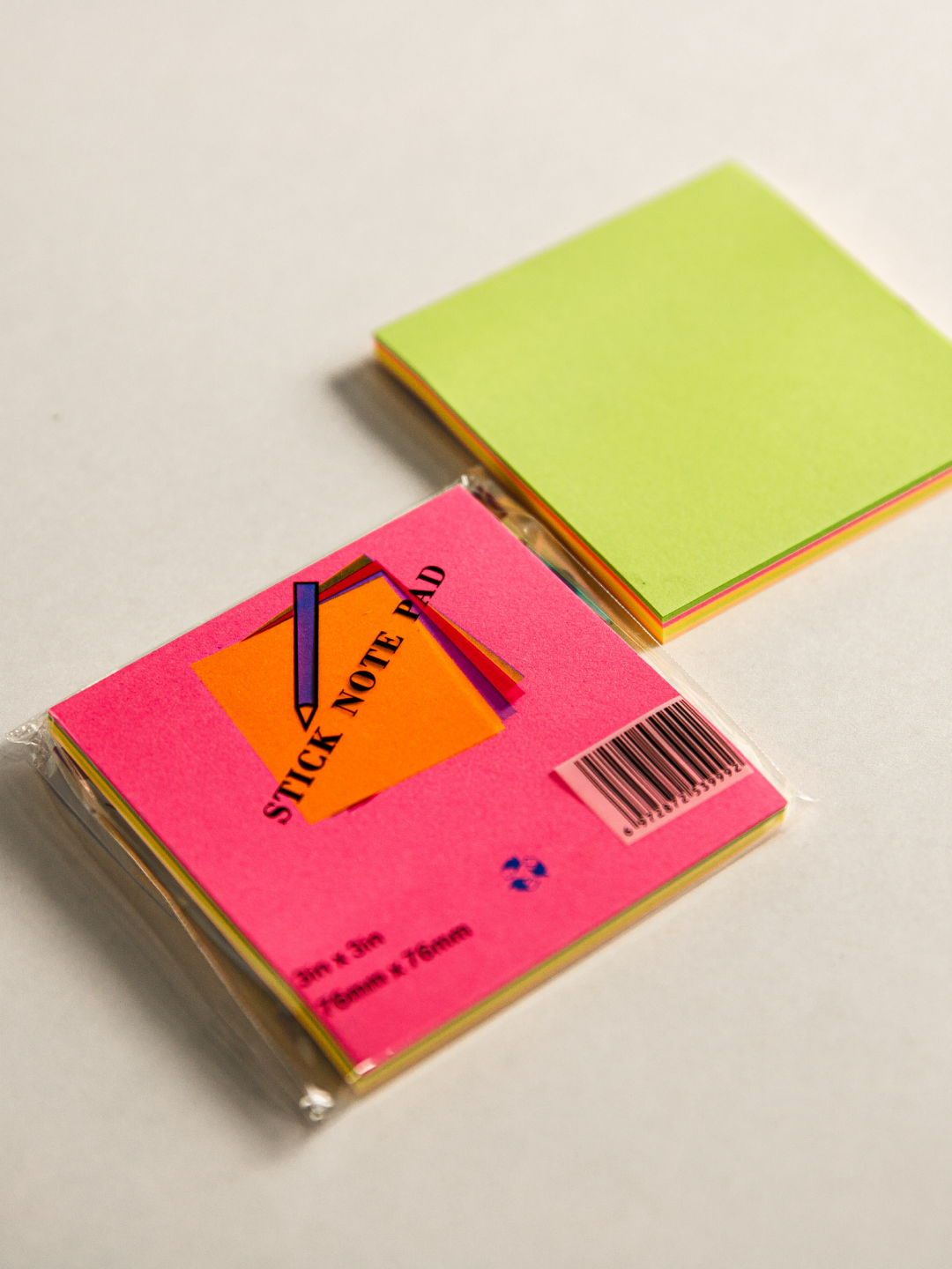 Клейкие стикеры для заметок, разноцветные, размер 7×7 см, 50 листов