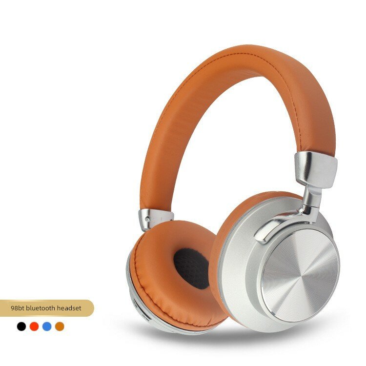 Беспроводные наушники с функцией Bluetooth в светло-коричневом цвете с Hi-Fi звучанием для четкого звука при длительном