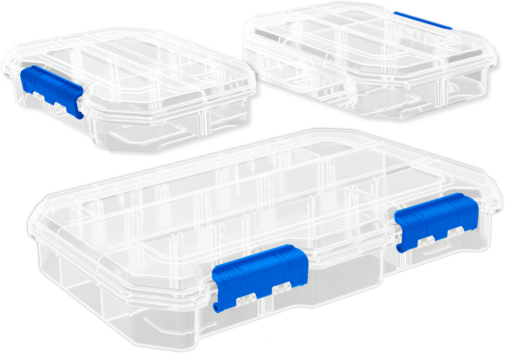 Набор органайзеров "WADFOW" полипропиленовых, прозрачных 3 штуки — фото 1