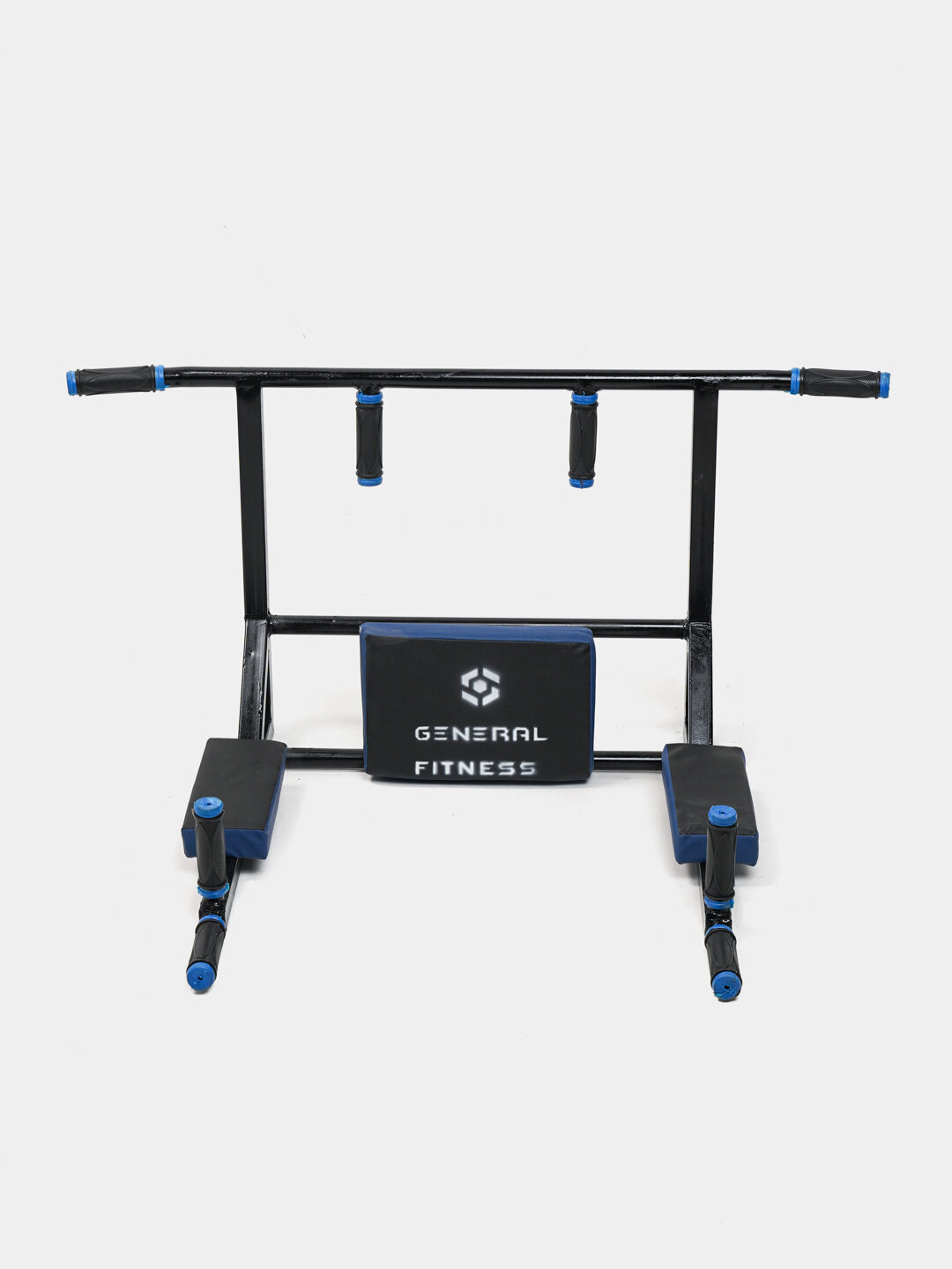 Турник 3в1, многофункциональный тренажёр, длина перекладины 100см, синий — фото 1