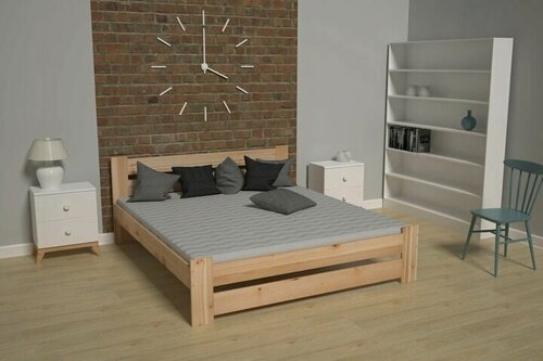 Изображение товара Двуспальная кровать из массива дуба "Юлия"