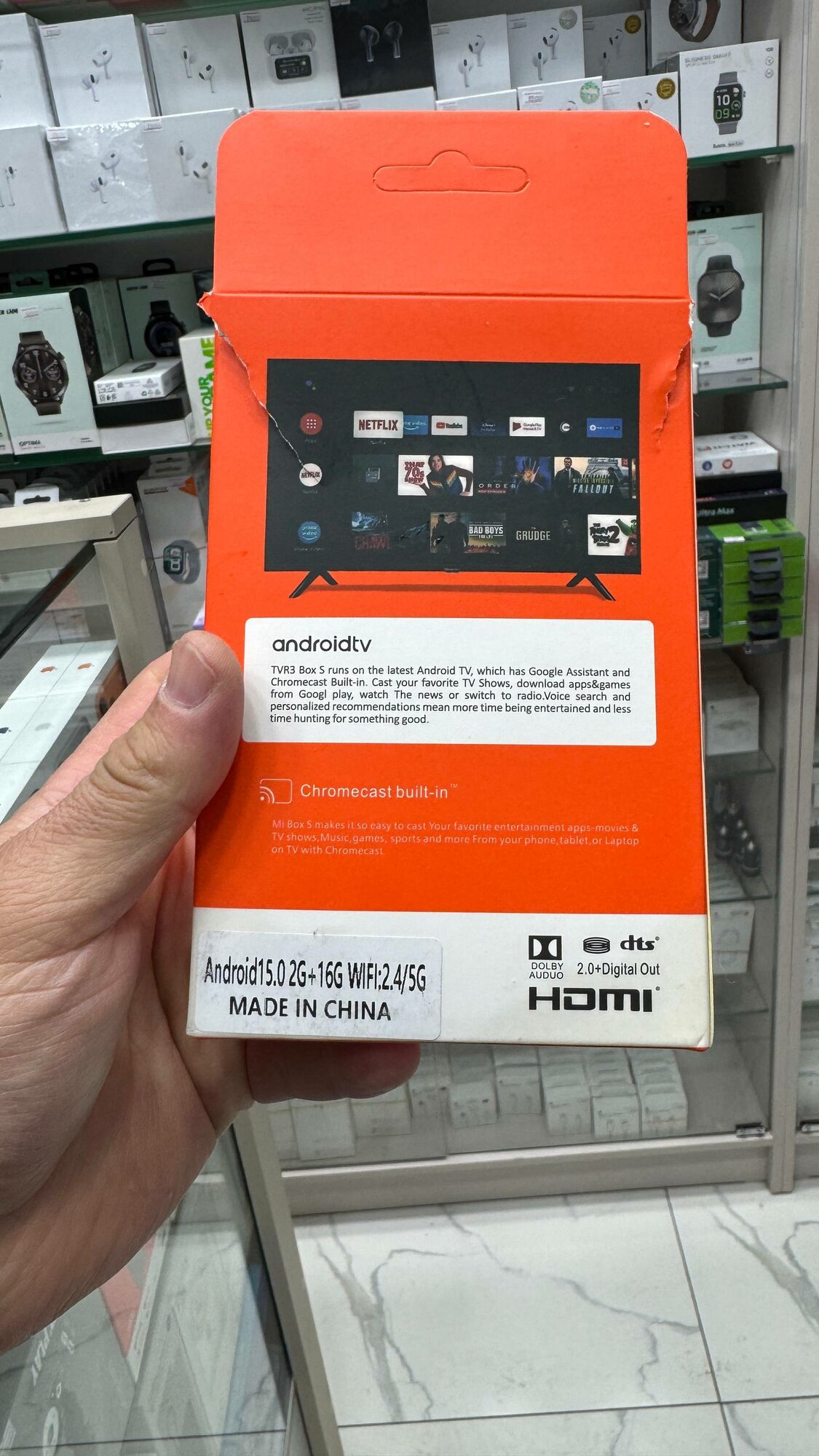 ТВ-приставка Android TV, Google Ассистент и Smart Cast, 1+8 ГБ с DTS — фото 1