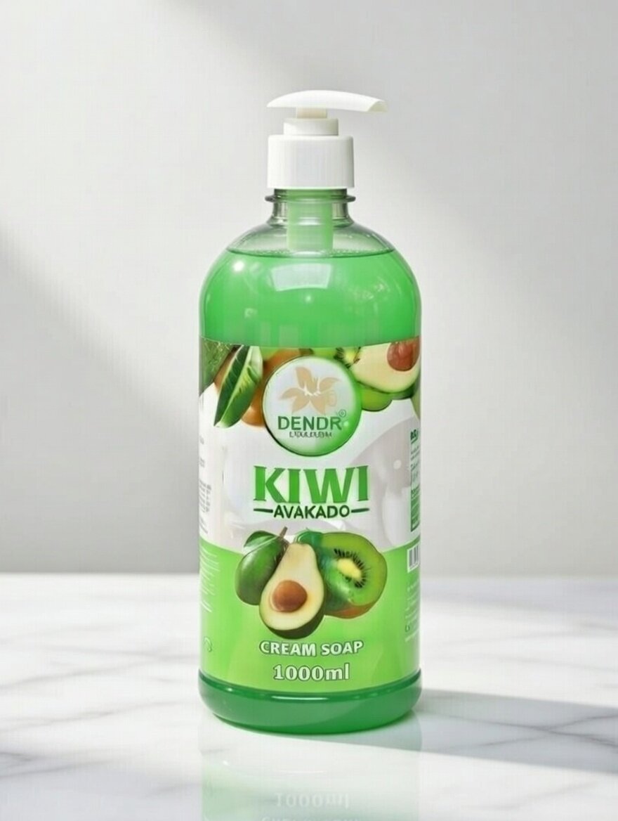Мыло жидкое DENDR, 1000 мл, очищение, для рук и тела, без сухости — фото 1