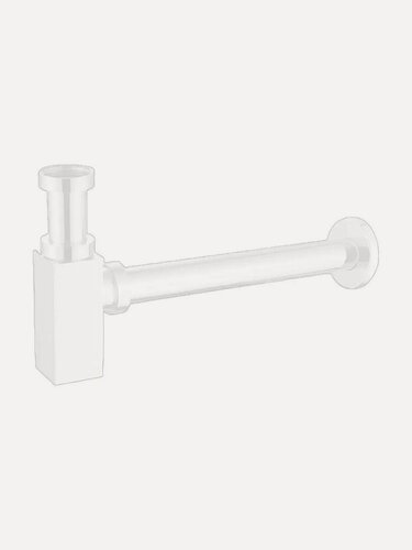 Изображение товара Сифон без выпуска для умывальника Azario G 1 1/4 AZ-109-WHI квадрат, белый, блистер