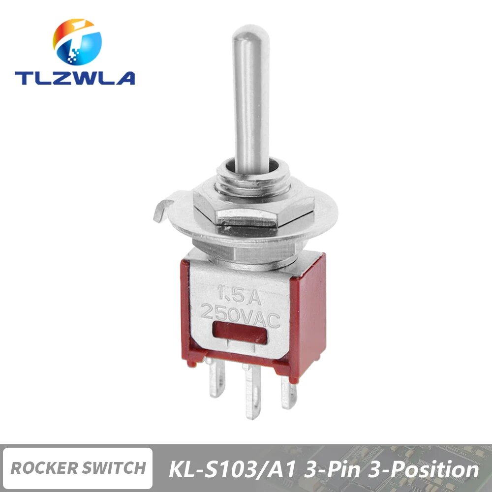 Переключатель качающийся 3-позиционный KL-S103, 3-Pin
