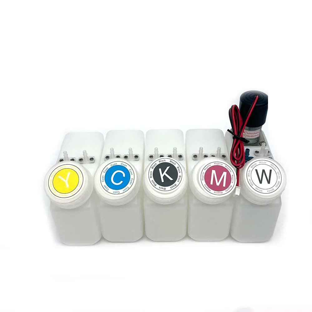 Ink Tank 250 мл CMYKW для DTF DTG
