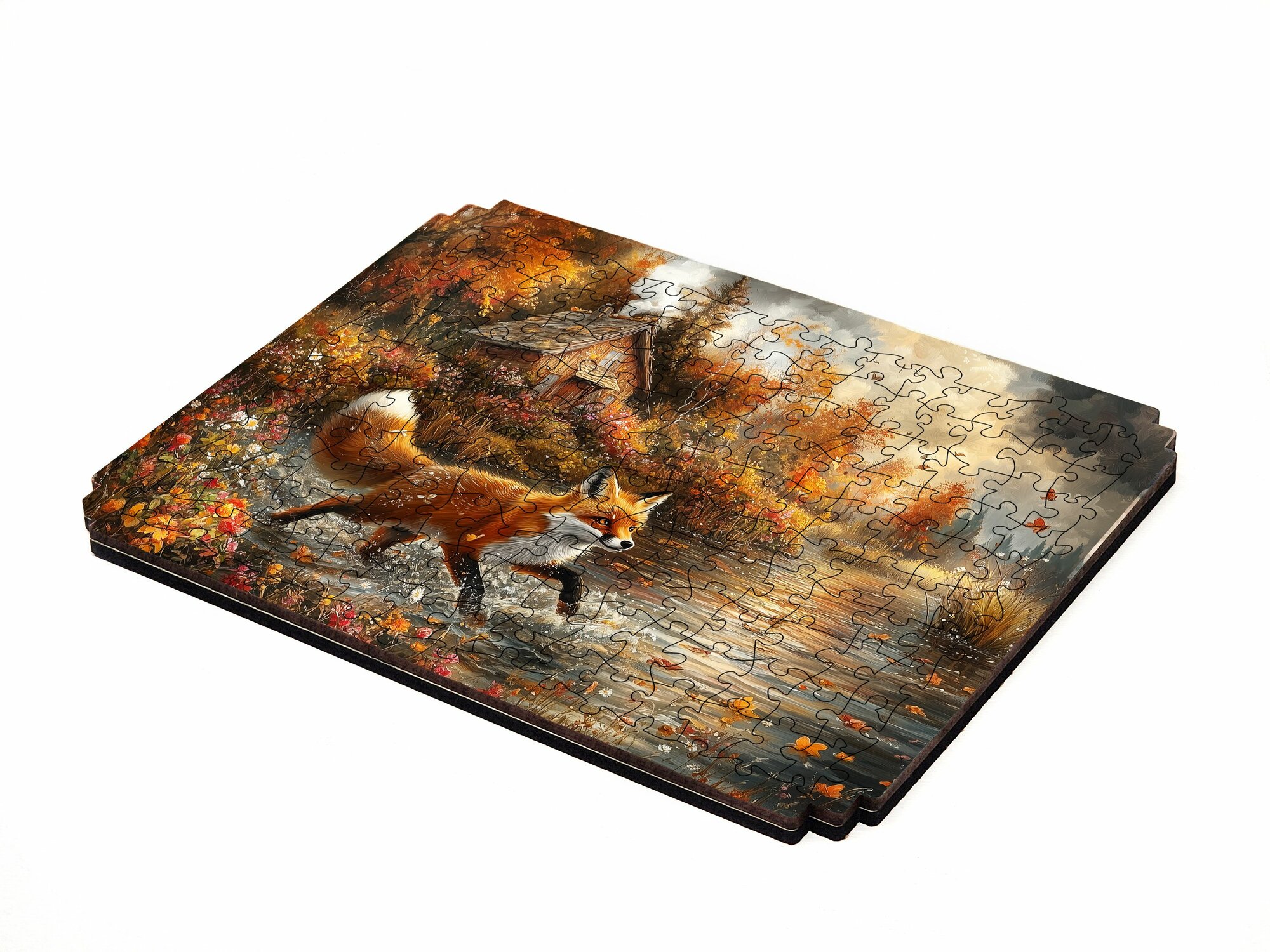 Пазл Алма мини 150 деталей. Лиса в октябре — фото 1