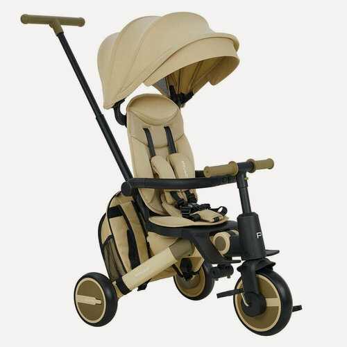 Изображение товара Pituso Leve PRO Plus (с сумкой), детский трехколесный велосипед с 1,5 до 5 лет, цвет Truffel 2026/бежевая рама