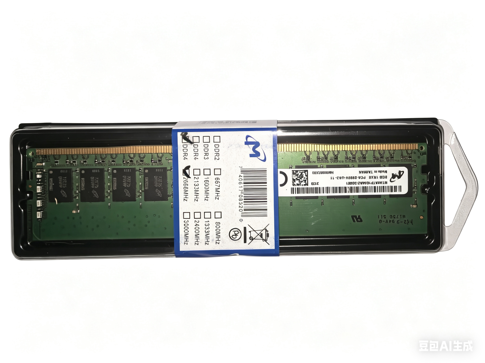 Оперативная память Crucial by Micron DDR4 8GB 2666MHz UDIMM (PC4