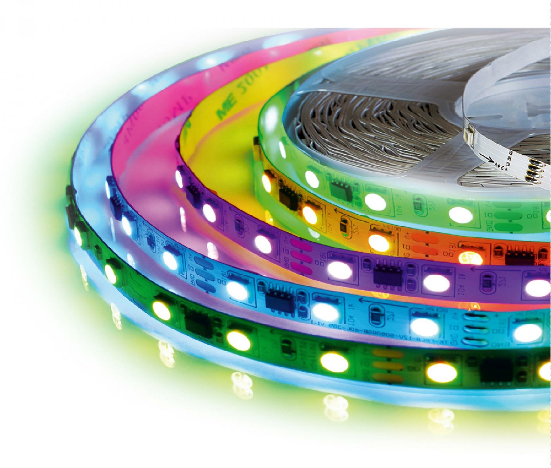 Светодиодная лента Camelion DSL-006 Длина 20м, 18LED/m, 12В, драйвер 24Вт, контроллер, пульт, Bluetooth. RGB