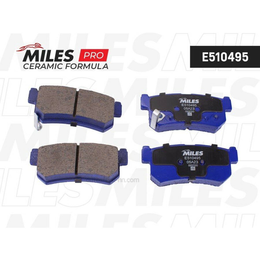 MILES E510495 Колодки тормозные SSANGYONG REXTON 02>/KYRON 05>/ACTYON 05> задние (Ceramic)
