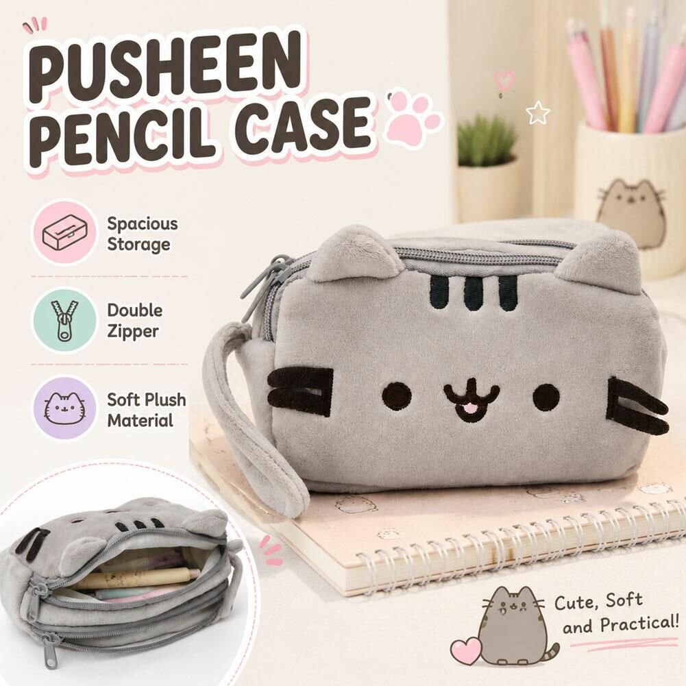 Пенал для девочек школьный "Pusheen the Cat" (Кот Пушин) — фото 1