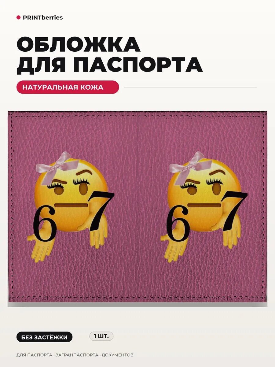 Обложка для паспорта PRINTBERRIES