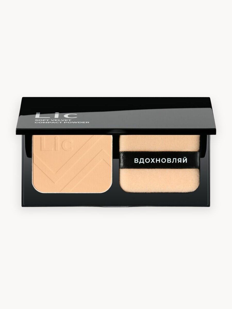 Lic Пудра компактная матирующая Soft Velvet Compact Powder 03 9 г Лик